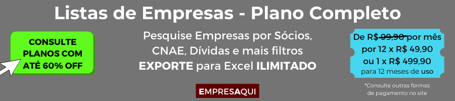 Listas de Empresas - Plano Completo