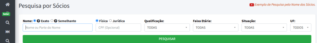 campo de pesquisa por nome dentro da plataforma EmpresAqui