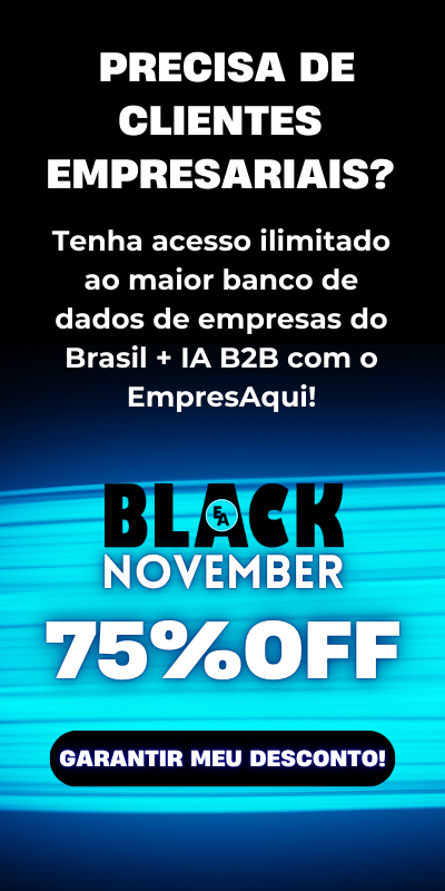 Black November EmpresAqui com 75% OFF